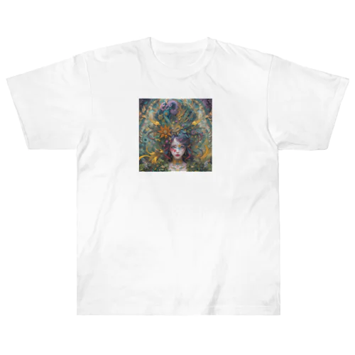 AI美女「森神」 Heavyweight T-Shirt