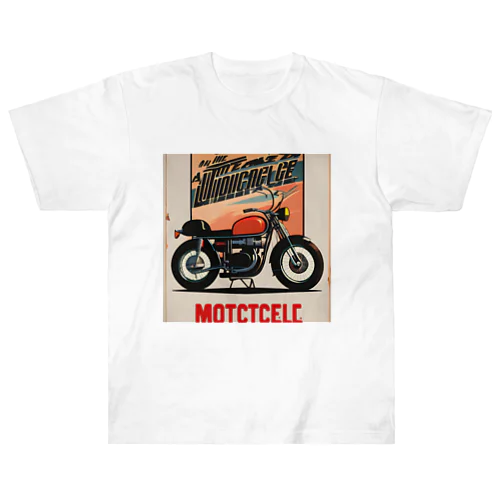 レトロバイク Heavyweight T-Shirt