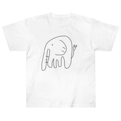 ゾウ(主張) ヘビーウェイトTシャツ