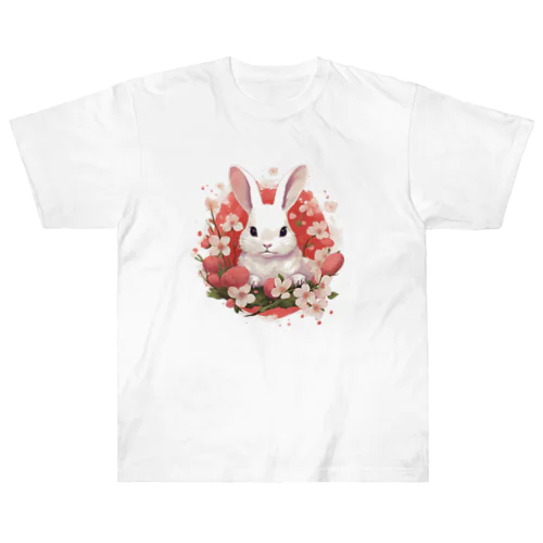 桜シリーズ～うさぎ Heavyweight T-Shirt