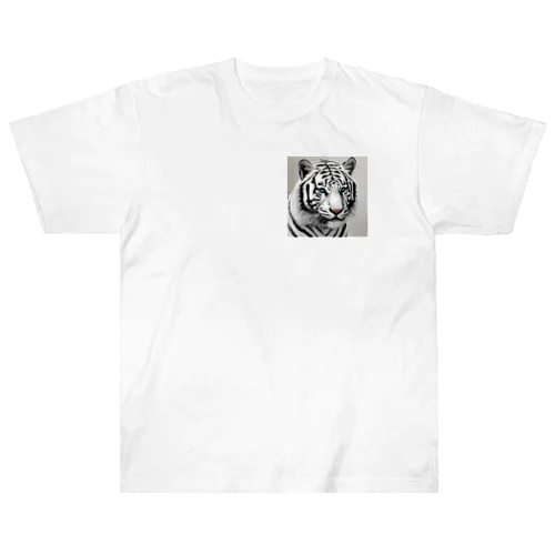 ホワイトタイガー Heavyweight T-Shirt