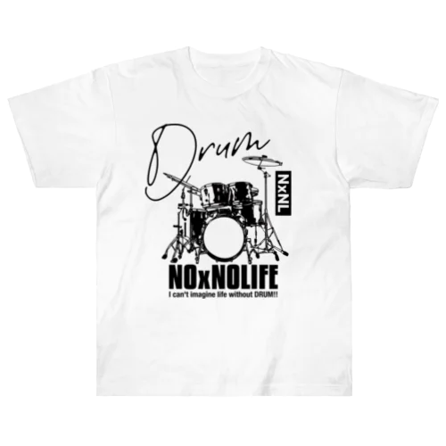 No DRUM No Life ヘビーウェイトTシャツ