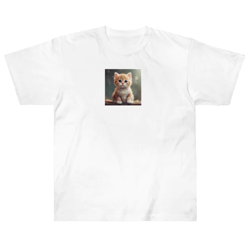 キュートな子猫 Heavyweight T-Shirt