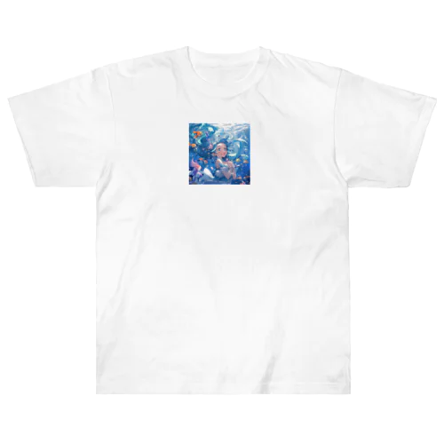 AI絵本　海シリーズのイラスト Heavyweight T-Shirt