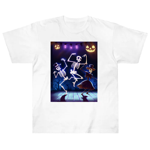 ハロウィンスケルトンダンス01 Heavyweight T-Shirt