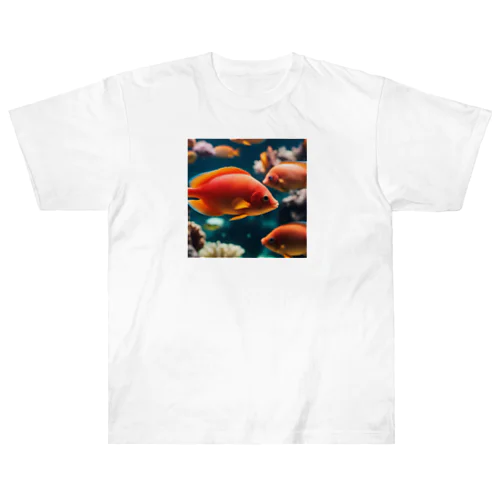 珊瑚の楽園、美魚群グッズ ヘビーウェイトTシャツ