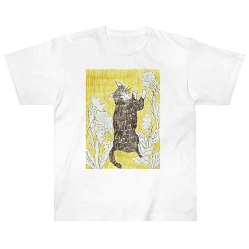 猫と気取り屋 Heavyweight T-Shirt