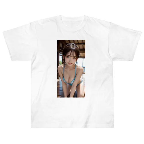 巨乳美少女 Heavyweight T-Shirt