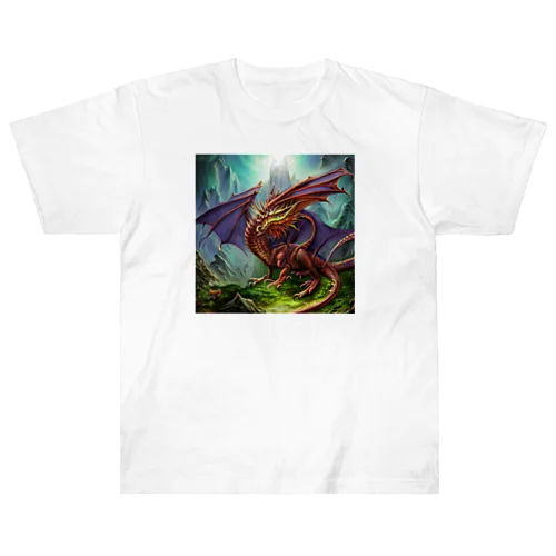 幻想的な龍 ヘビーウェイトTシャツ