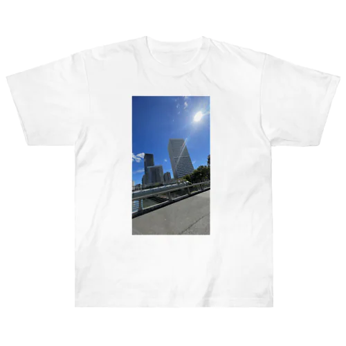 ビルの写真 Heavyweight T-Shirt