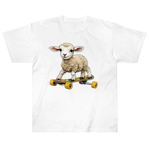 ボードのり羊 ヘビーウェイトTシャツ