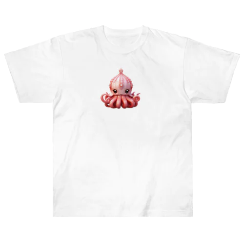 王冠タコ Heavyweight T-Shirt