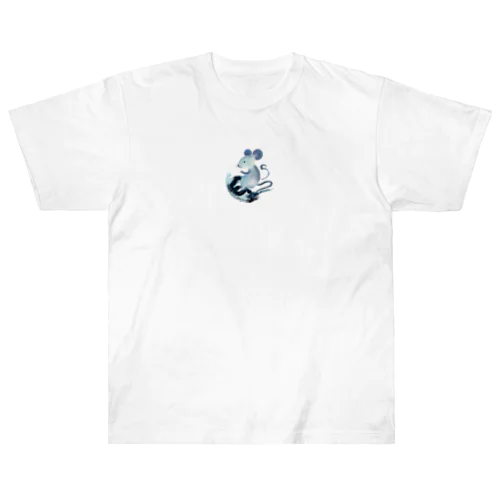 水墨画シリーズ　鼠 Heavyweight T-Shirt