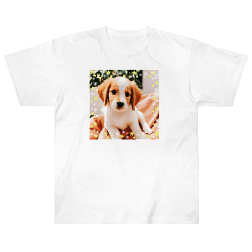 可愛い子犬2 ヘビーウェイトTシャツ