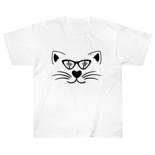 猫のシルエットシリーズ from 9CATS ヘビーウェイトTシャツ