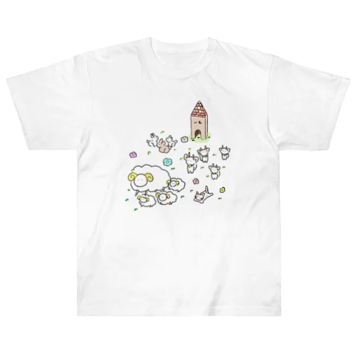 ぼくじょうのどうぶつ ヘビーウェイトTシャツ