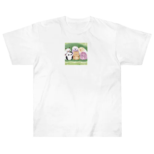 愛くるしいアニマルズ Heavyweight T-Shirt