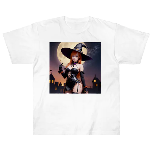 ハロウィン美女 ヘビーウェイトTシャツ