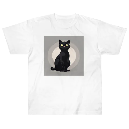 黒猫 ヘビーウェイトTシャツ