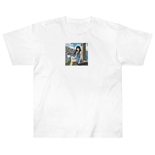 松井 美穂（まつい みほ） Heavyweight T-Shirt