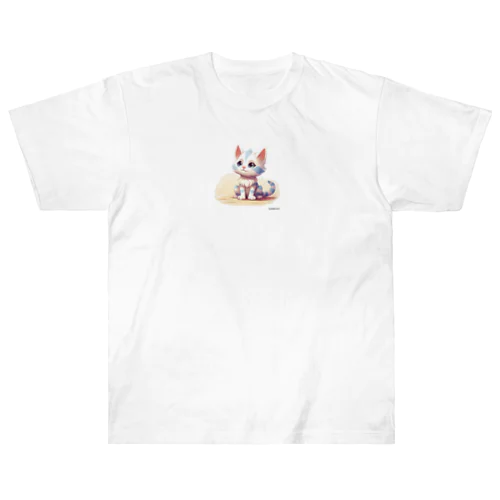 三つ子ネコのミント Heavyweight T-Shirt