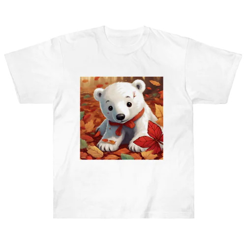 白熊と秋の匂い Heavyweight T-Shirt