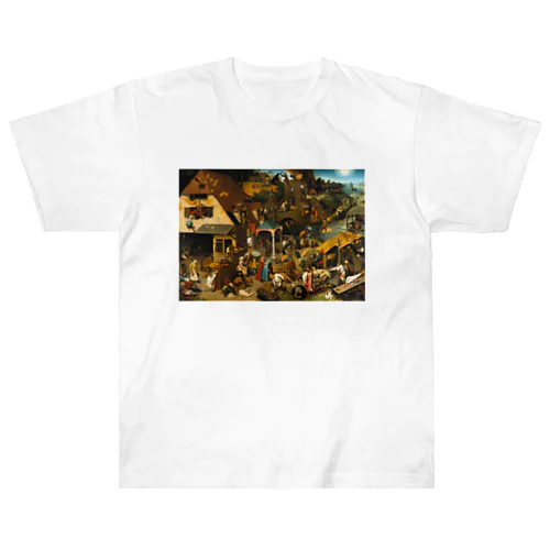 ネーデルラントの諺 / Netherlandish Proverbs ヘビーウェイトTシャツ