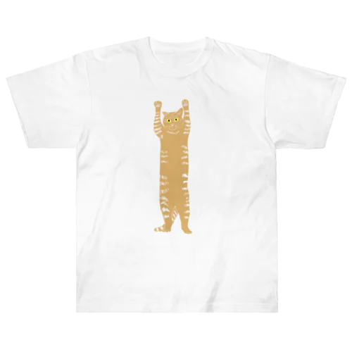 バンザイ猫　クリア Heavyweight T-Shirt
