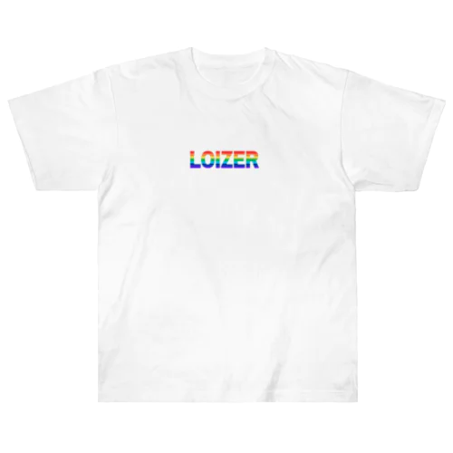 LOIZER Rainbow logo Heavyweight T-Shirt