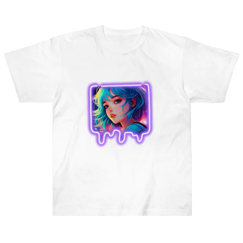 neon girl Heavyweight T-Shirt