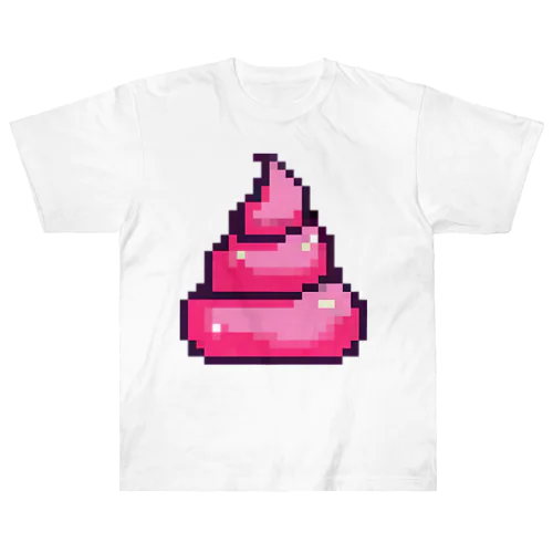 うんち（ピンク）| Poop (Pink) Heavyweight T-Shirt