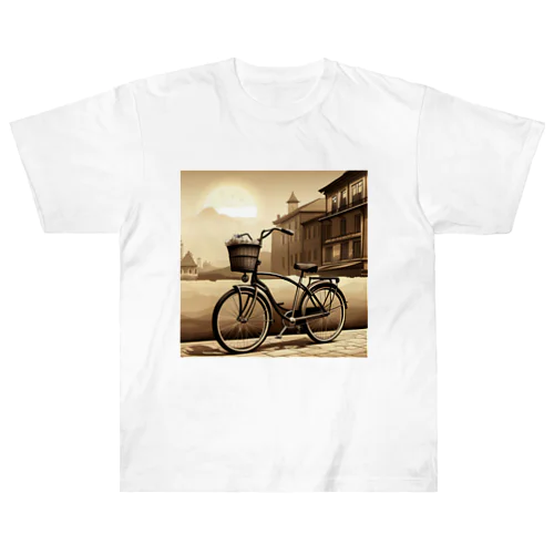 レトロな自転車 Heavyweight T-Shirt