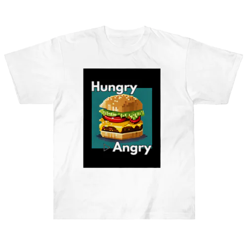 【ハンバーガー】hAngry  ヘビーウェイトTシャツ