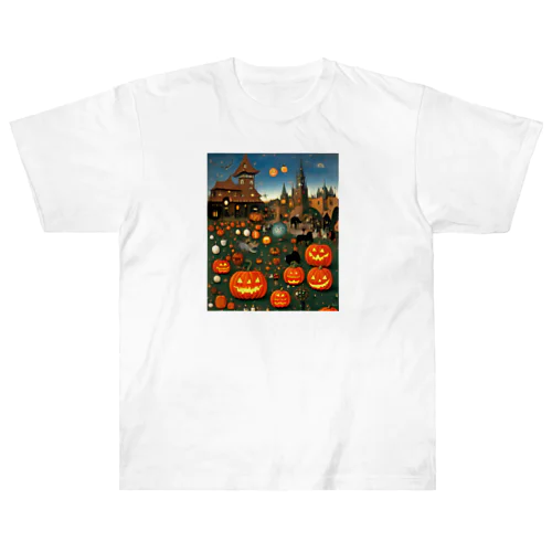 ハロウィン風景 Heavyweight T-Shirt