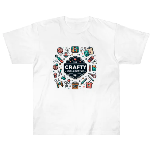 The Crafty Collective のロゴマーク ヘビーウェイトTシャツ