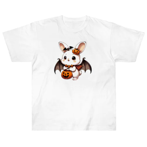 ハロウィンうさぎ④ ヘビーウェイトTシャツ