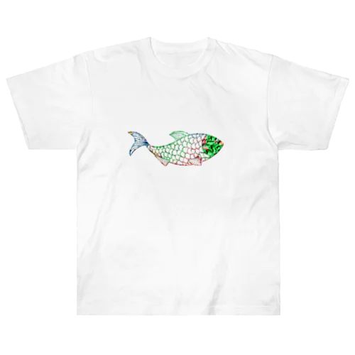 魚　water drop Heavyweight T-Shirt