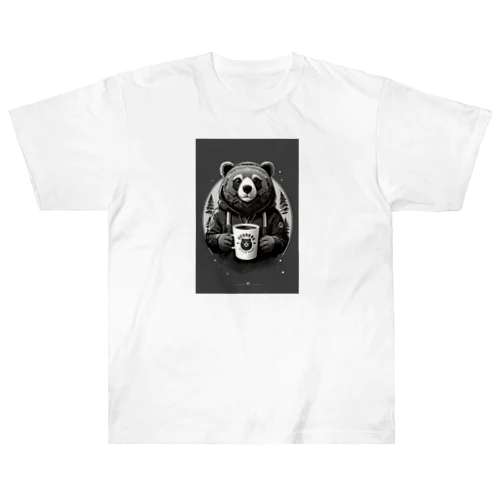 くまのマグカップを持つ熊くん Heavyweight T-Shirt