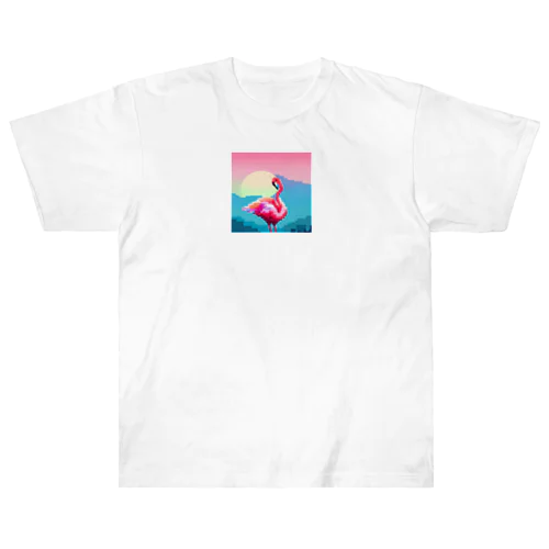 夕暮れに舞うピンクの優雅 Heavyweight T-Shirt