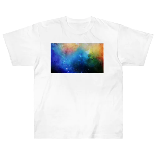 宇宙にとけこむ夜 Heavyweight T-Shirt