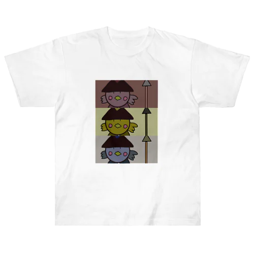 ピヨ槍兵3人組 Heavyweight T-Shirt