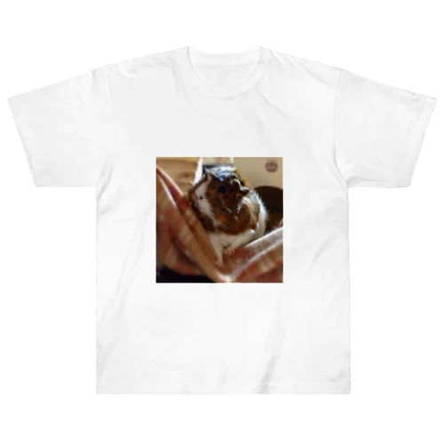モルモットのチロル〜可愛い小動物シリーズ ヘビーウェイトTシャツ