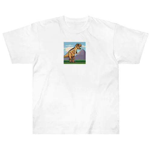 ドット絵　パキケファロサウルス Heavyweight T-Shirt