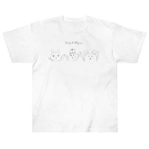 One for all. All for one. Heavyweight T-Shirt