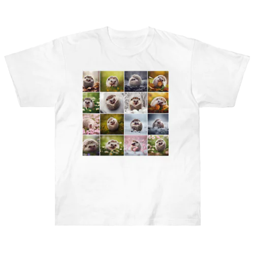 ハリネズミPhoto Heavyweight T-Shirt