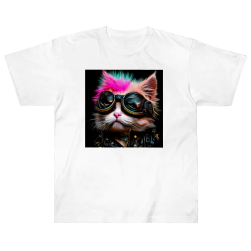 Perfectly Punk Cats ヘビーウェイトTシャツ