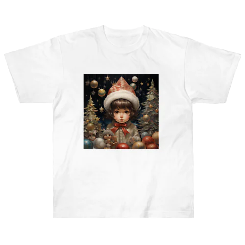 星降る夜のクリスマスイノセンス Heavyweight T-Shirt