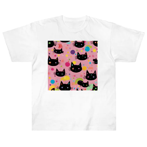 宝石と黒猫のグッズ Heavyweight T-Shirt