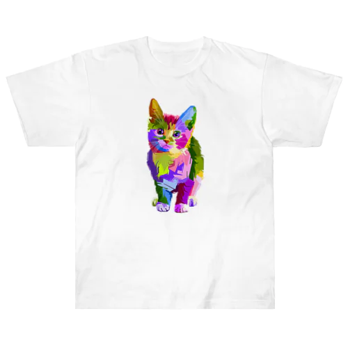 猫のイラストグッズ Heavyweight T-Shirt