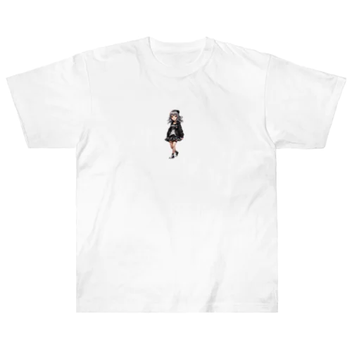 ちびキャラ少女（Silver hair） Heavyweight T-Shirt